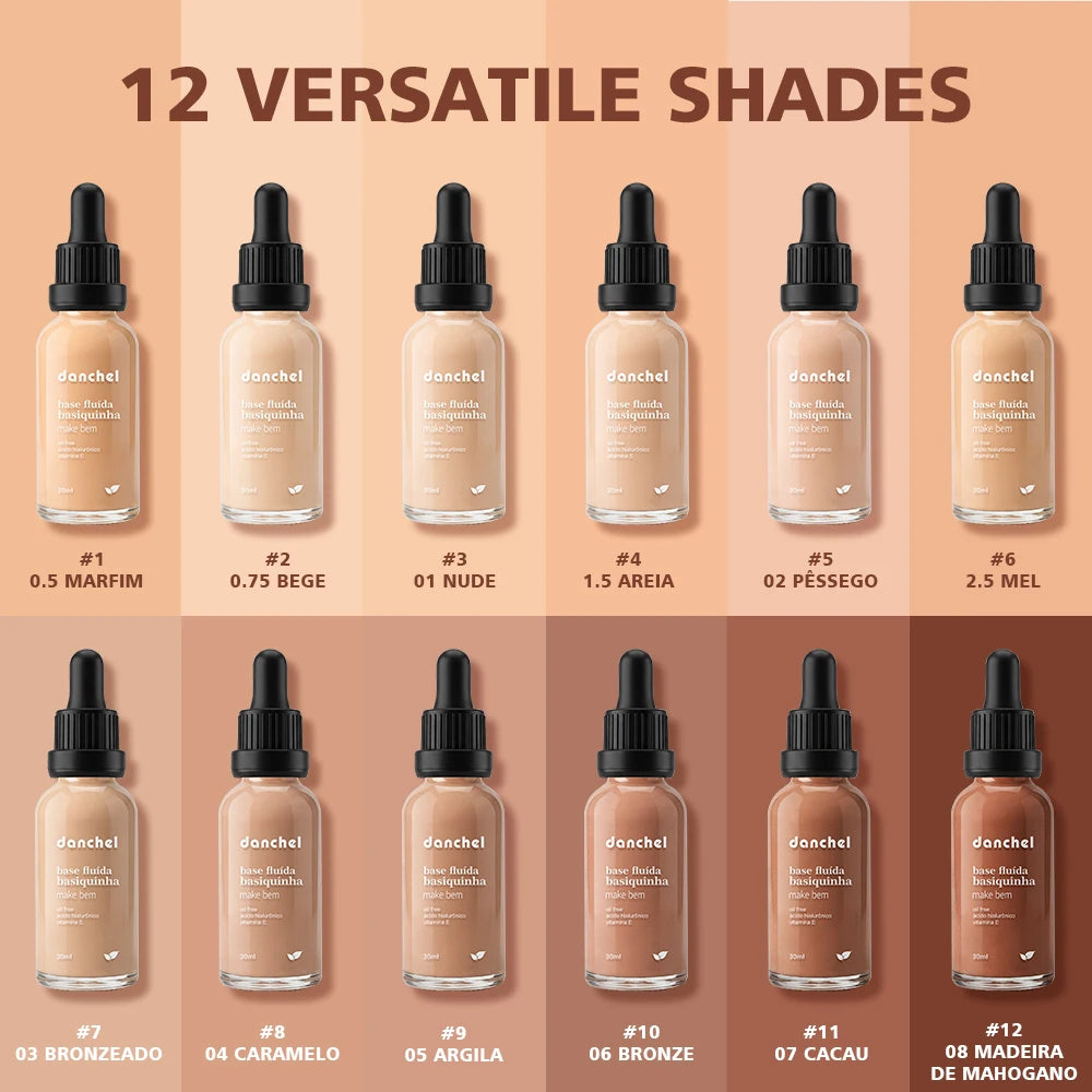 Matte Lightweight Liquid Foundation for Flawless Poreless Skin