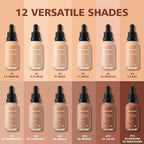 Matte Lightweight Liquid Foundation for Flawless Poreless Skin