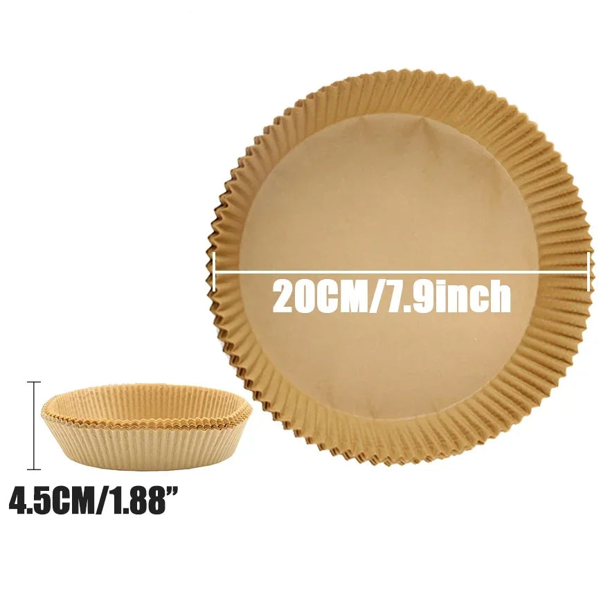 Disposable Non-Stick Air Fryer Parchment Paper Liners - 19