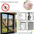 DIY Adhesive Window Mosquito Screen Mesh