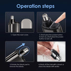 Electric USB Rechargeable Nose and Ear Hair Trimmer
