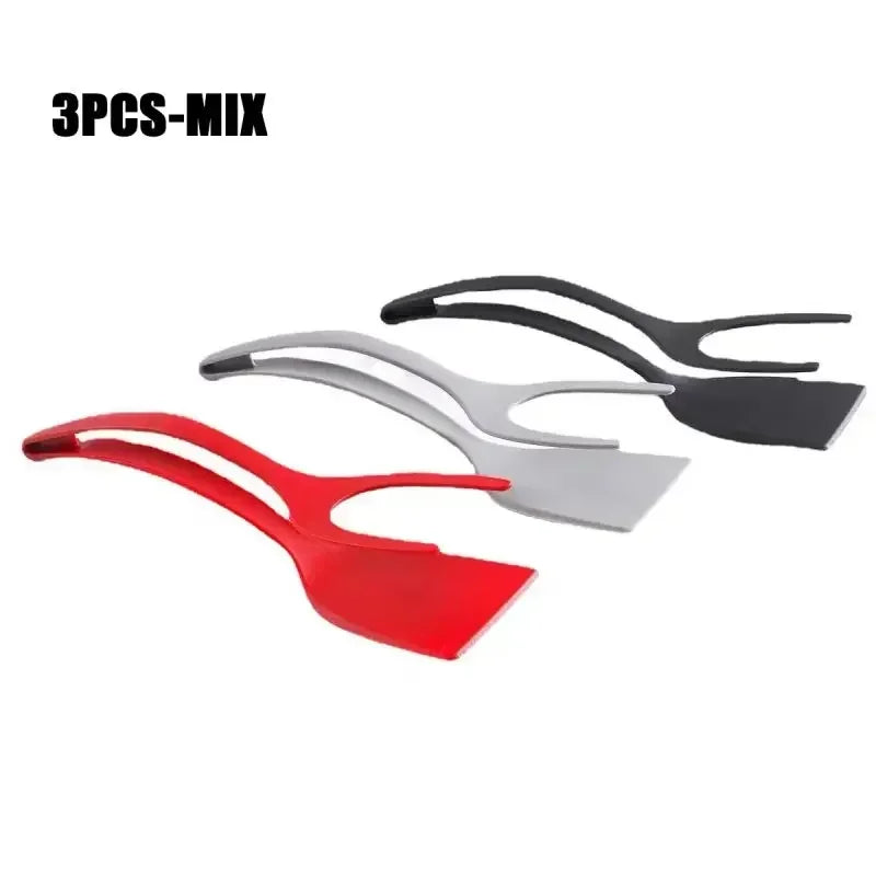 2-in-1 Non-Stick Spatula and Kitchen Tongs for Cooking - 22