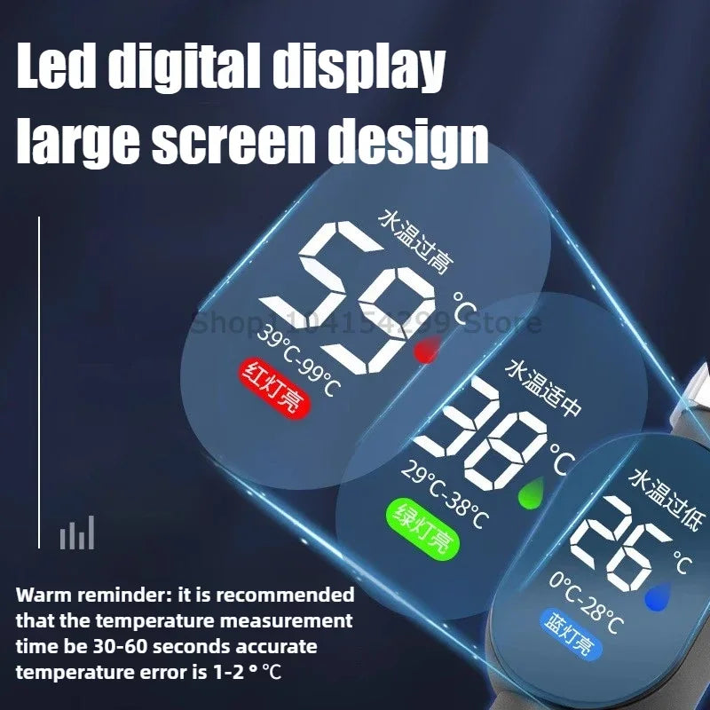 Digital LED Shower Water Temperature Thermometer - 7