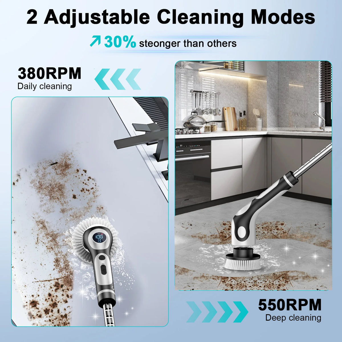 Multifunctional Electric Rotary Cleaning Brush
