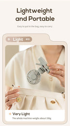 Portable USB Rechargeable Clip-On Cooling Fan