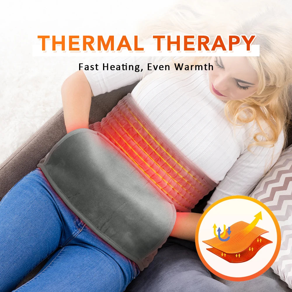 Electric Heated Waist and Back Support Wrap with Temperature Control - 20