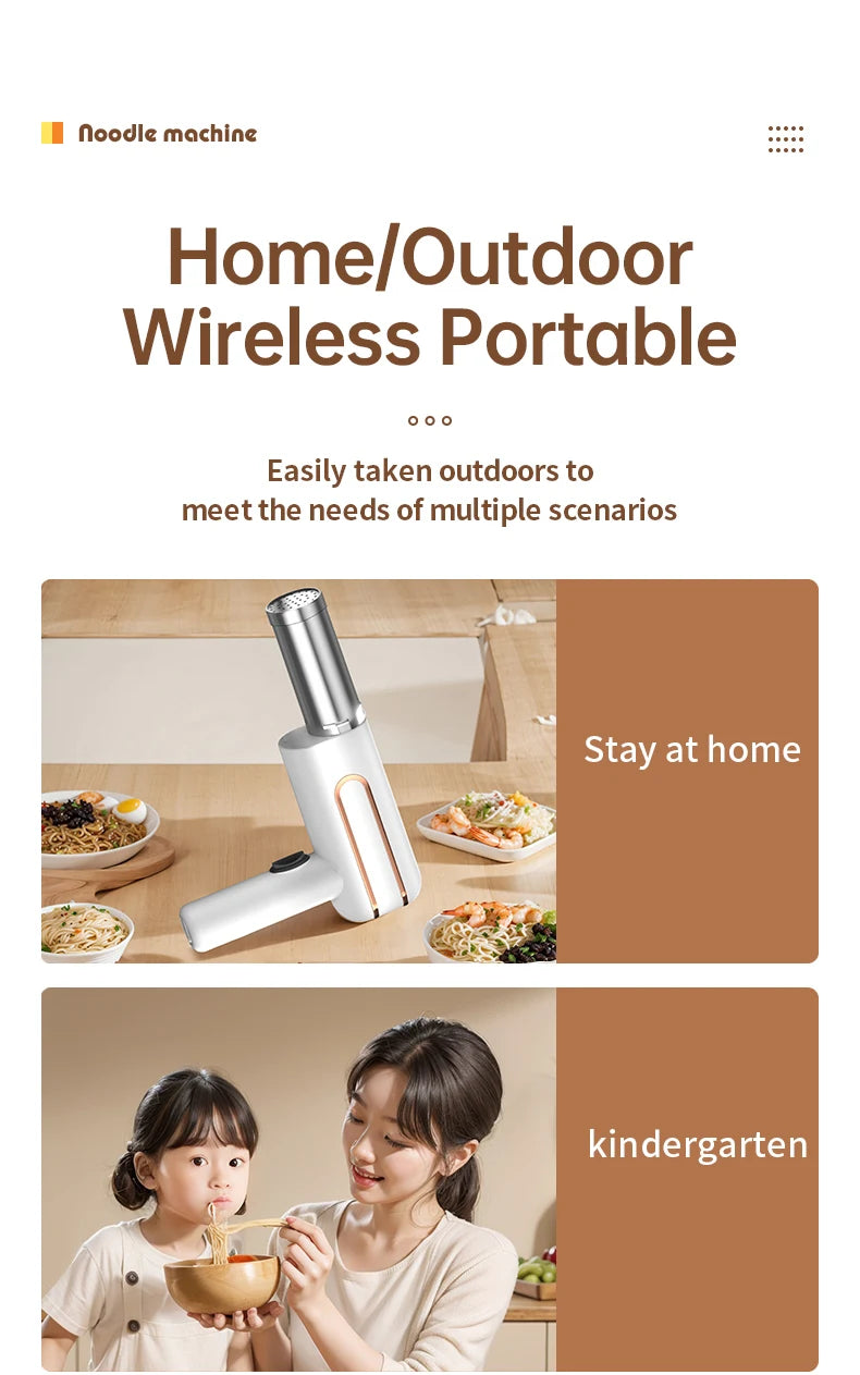 Portable Electric Cordless Noodle Maker