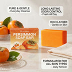 Persimmon Soap Bar for Natural Body Odor Deodorization