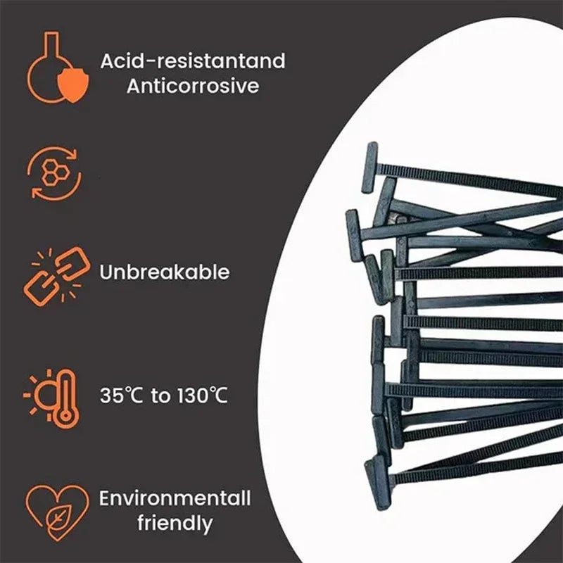 Self-Locking Nylon Cable Tie Fasteners for Automotive Wiring