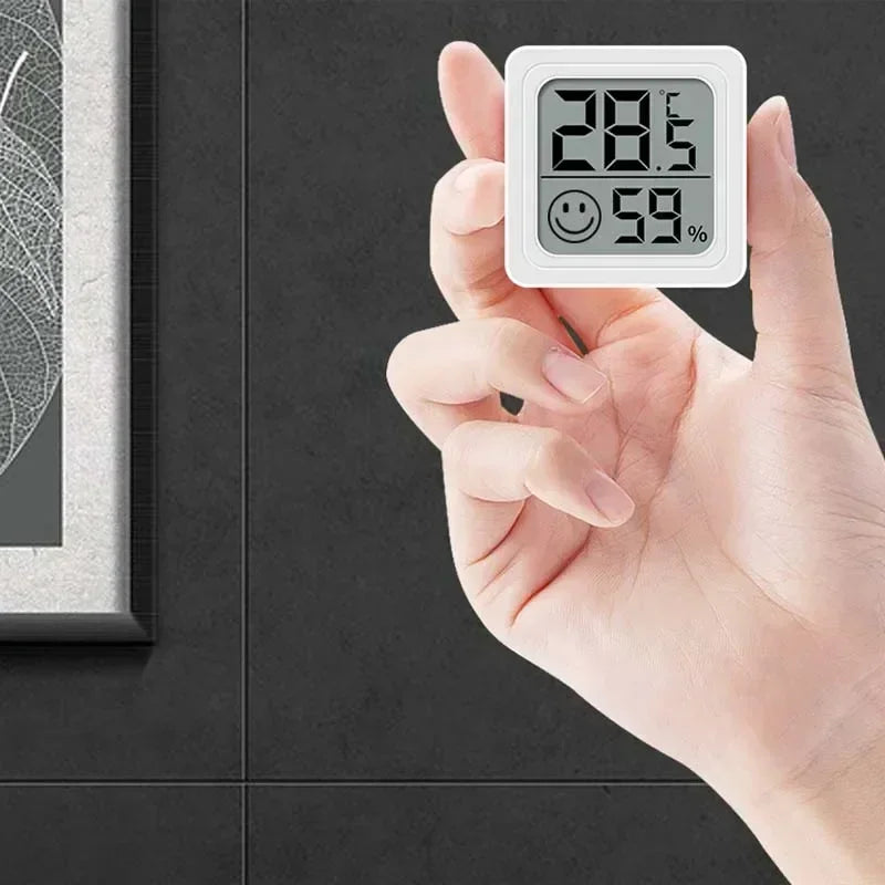 Digital LCD Room Thermometer and Humidity Monitor - 12