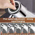 5-Mode High-Pressure Water Saving Shower Head