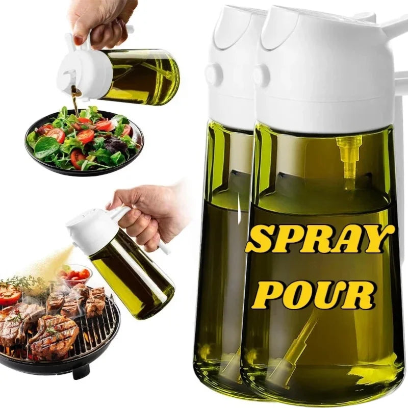 2-in-1 Dual Action Oil Spray and Pour Dispenser for Cooking - 22