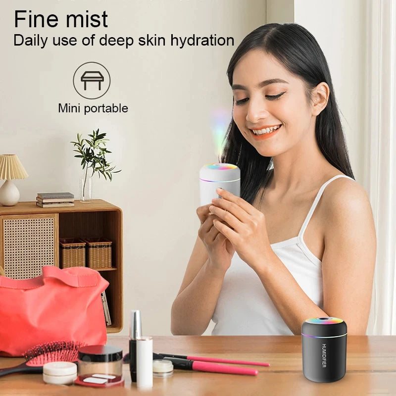 Portable Mini USB Desktop Air Humidifier with LED Light - 4
