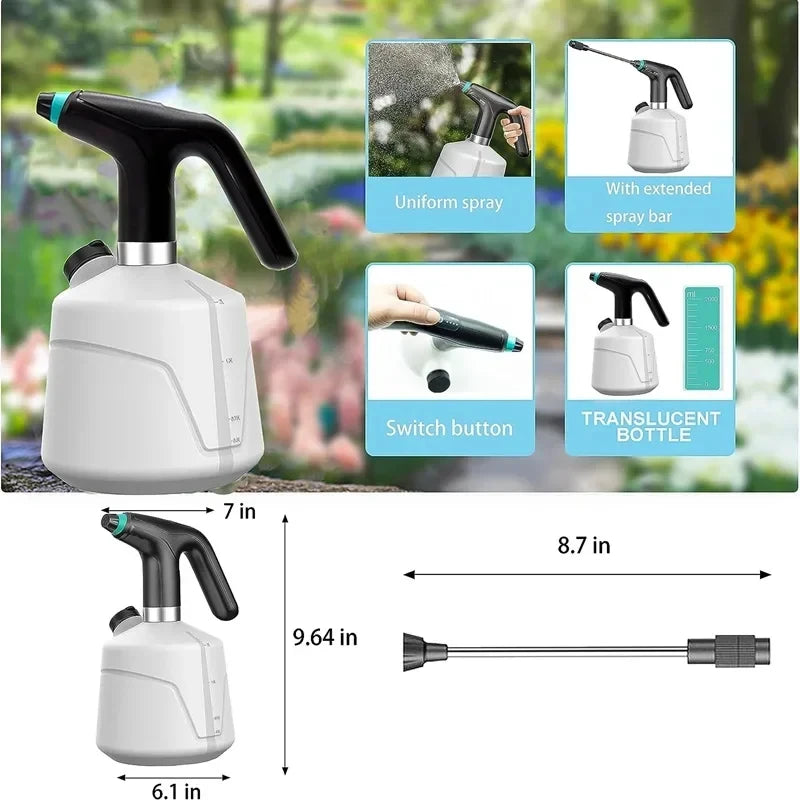 2L Electric Automatic Watering Can for Gardening