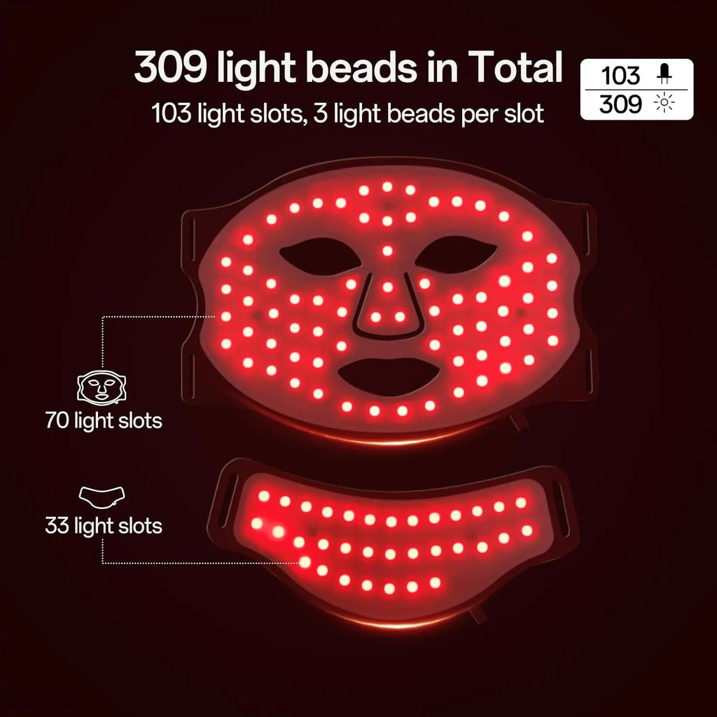 7-Color LED Photon Therapy Face and Neck Mask