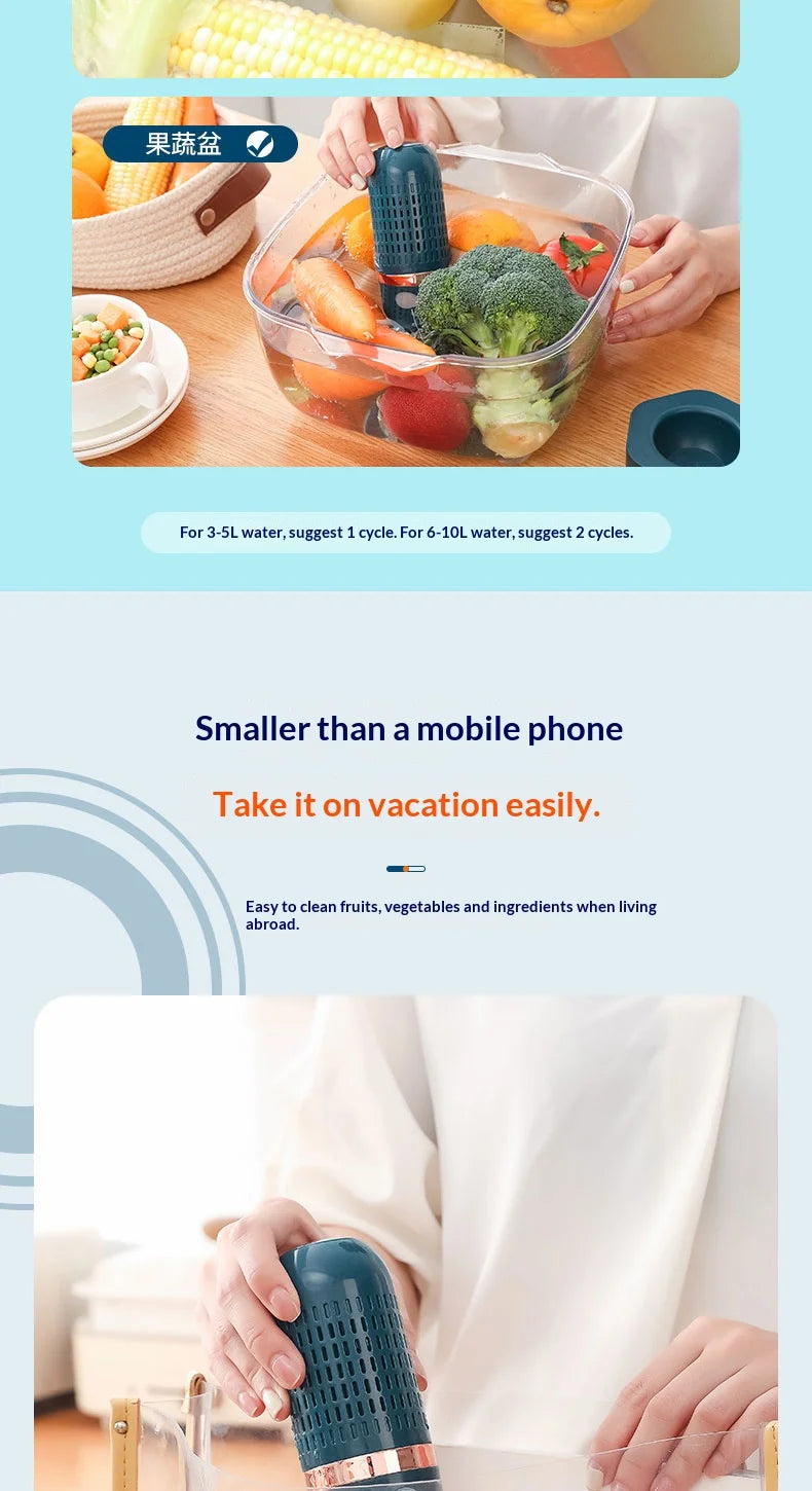 Portable Fruit and Vegetable Purifier Cleaner