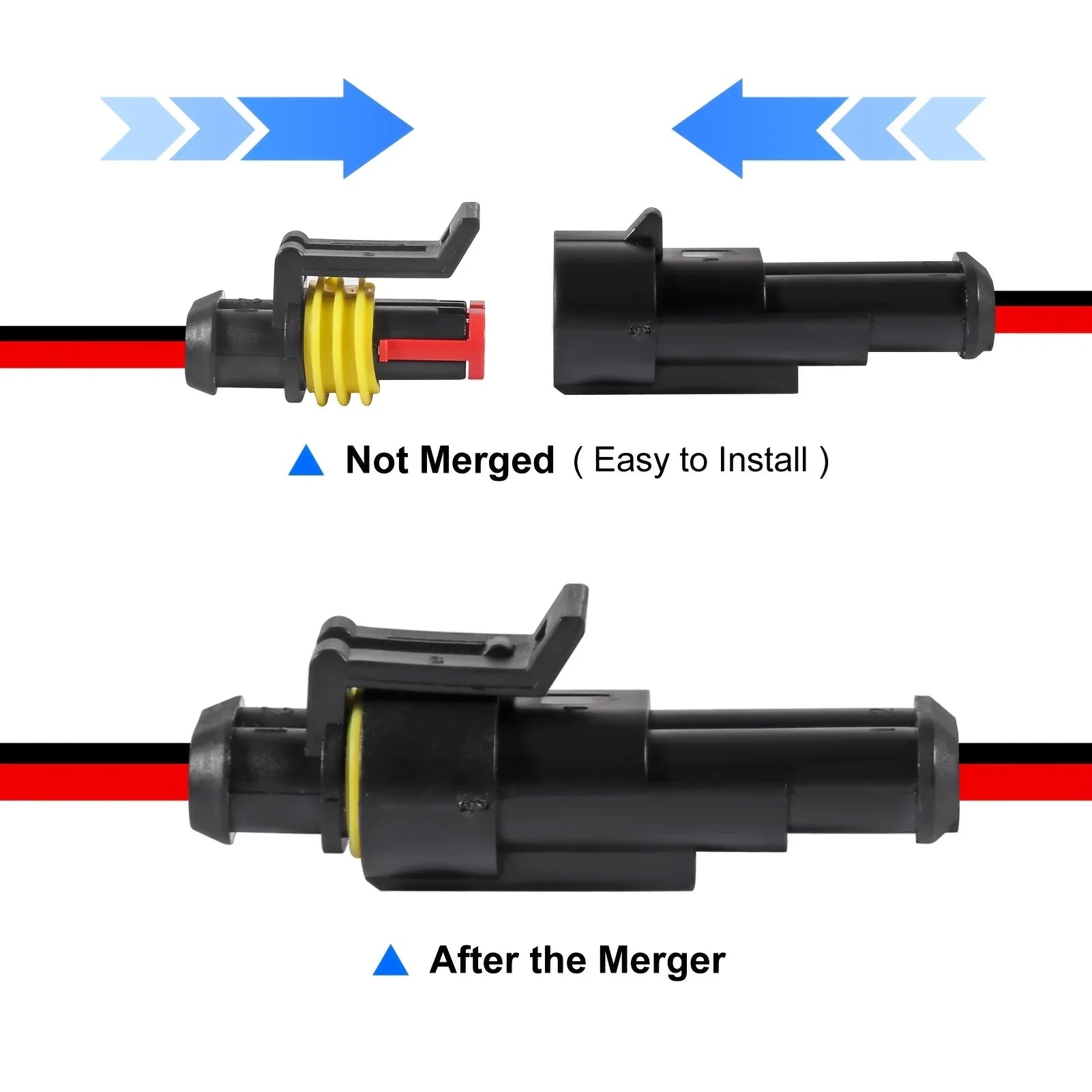 Waterproof Automotive Electrical Wire Connector Kit - 8