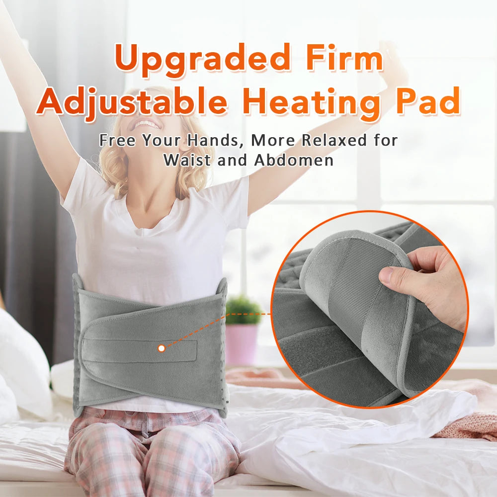 Electric Heated Waist and Back Support Wrap with Temperature Control