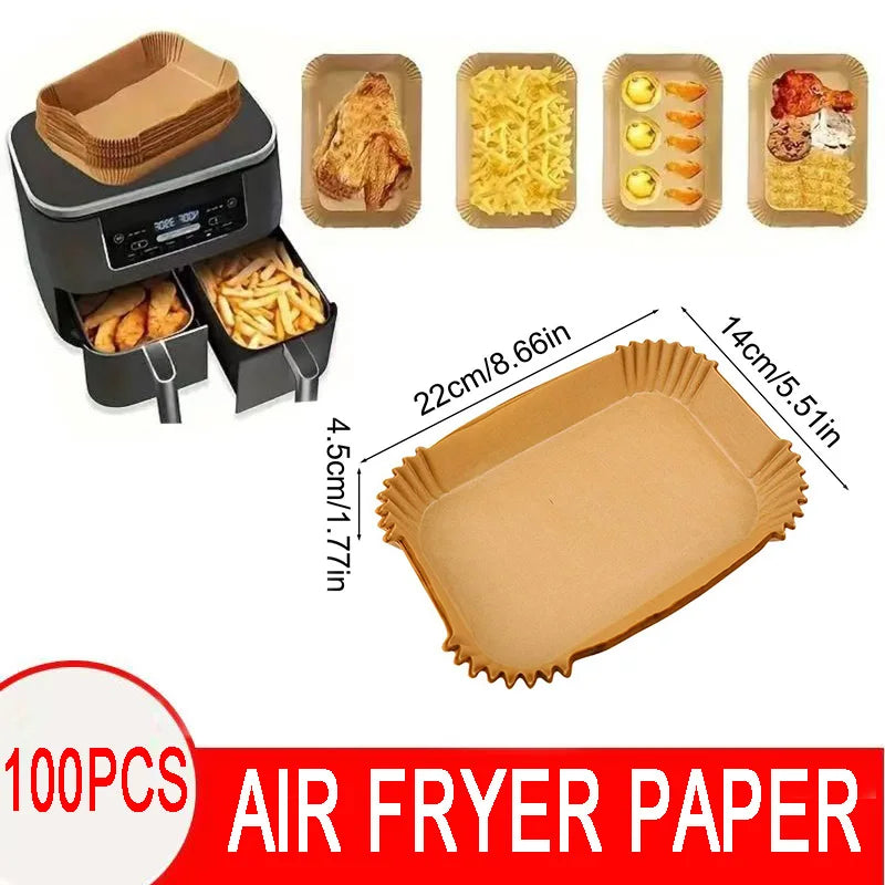 Disposable Non-Stick Air Fryer Parchment Paper Liners