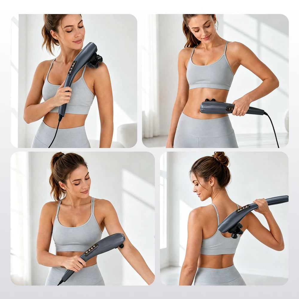 Electric Handheld Full Body Percussion Massager - 12