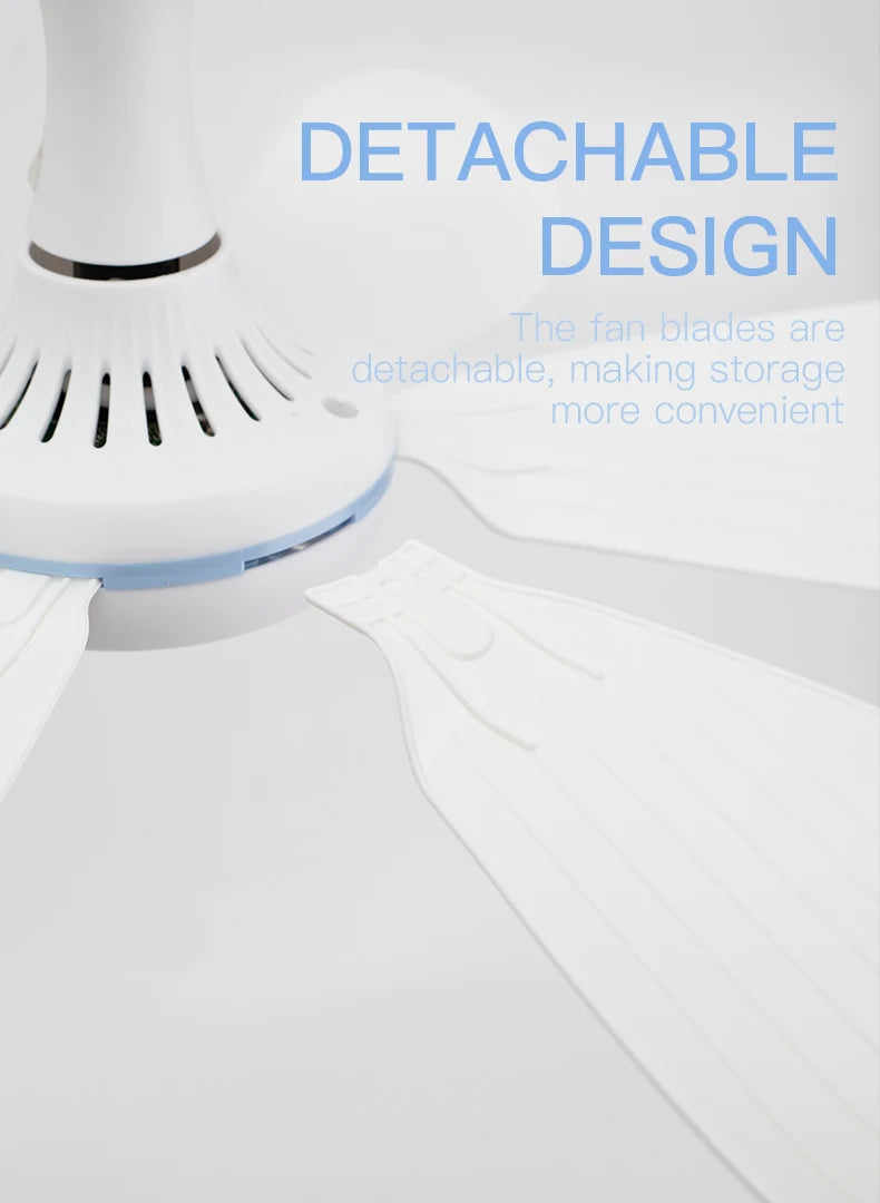 Portable USB Hanging Ceiling Fan for Camping and Dorms