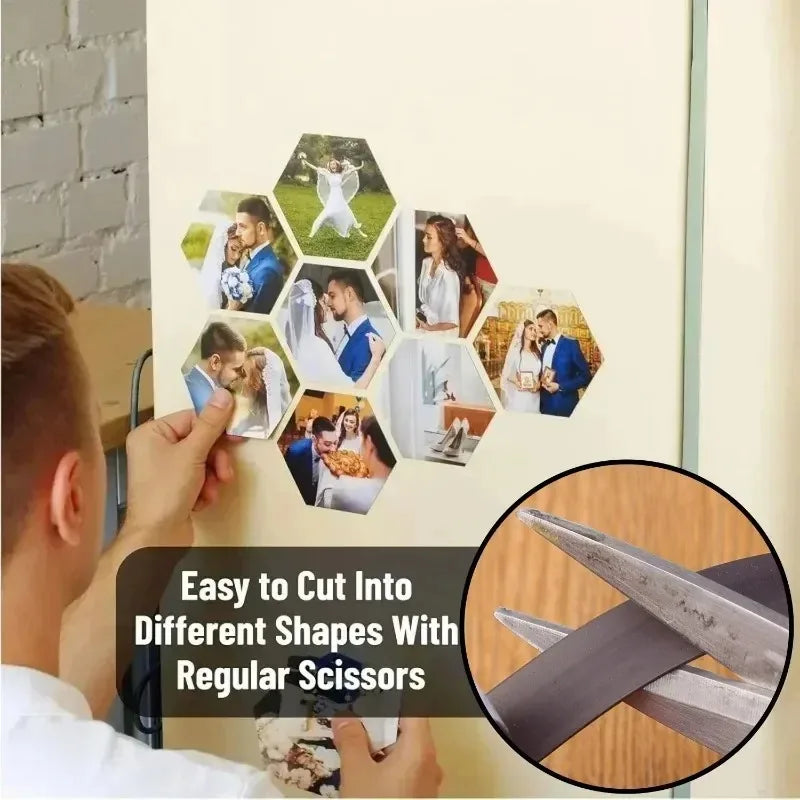 Self-Adhesive Cuttable Magnetic Strip for DIY Home Organization
