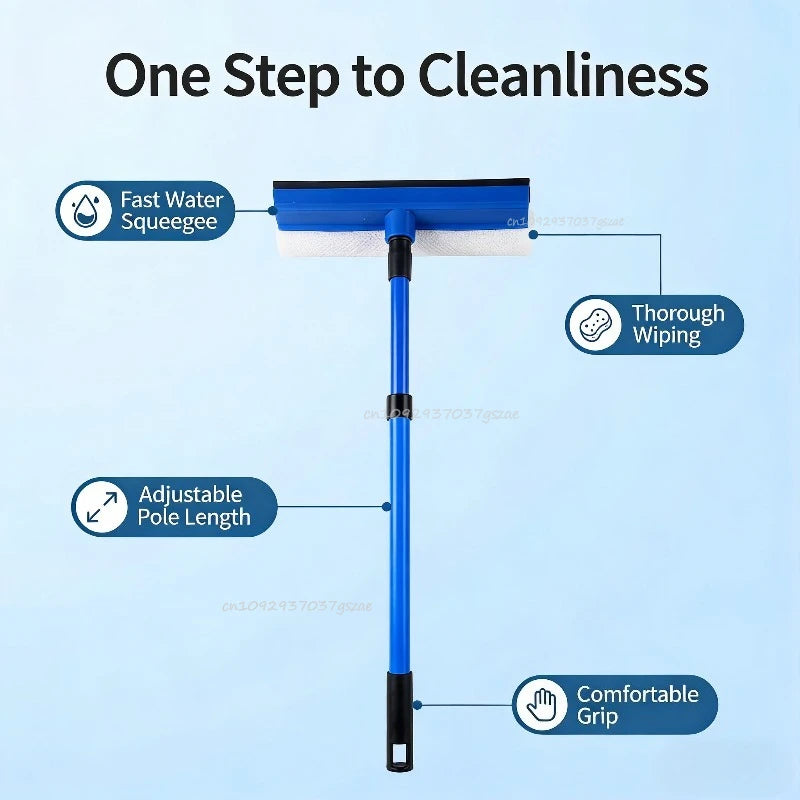 2-in-1 Telescopic Window Cleaner and Squeegee - 6
