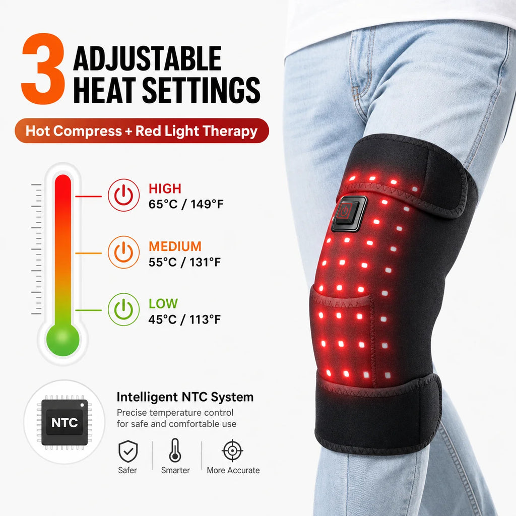 Red Light Therapy Heated Knee Wrap