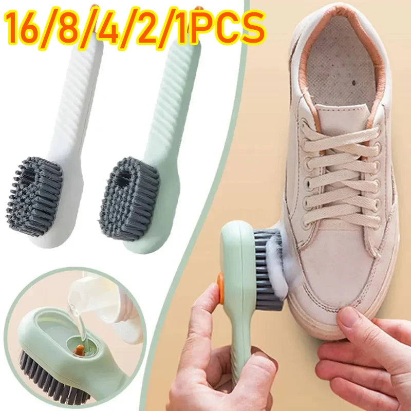 Automatic Liquid Dispensing Shoe Cleaning Brush - 1