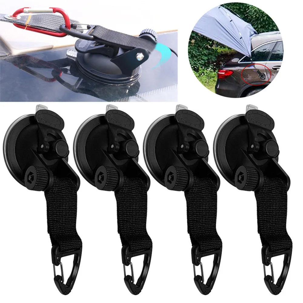 Heavy-Duty Car Suction Cup Anchors for Camping and Tents