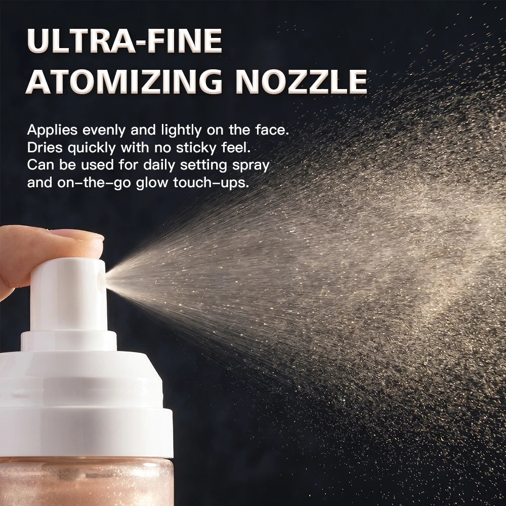 Luminous Hydrating Makeup Setting Spray for Radiant Dewy Finish
