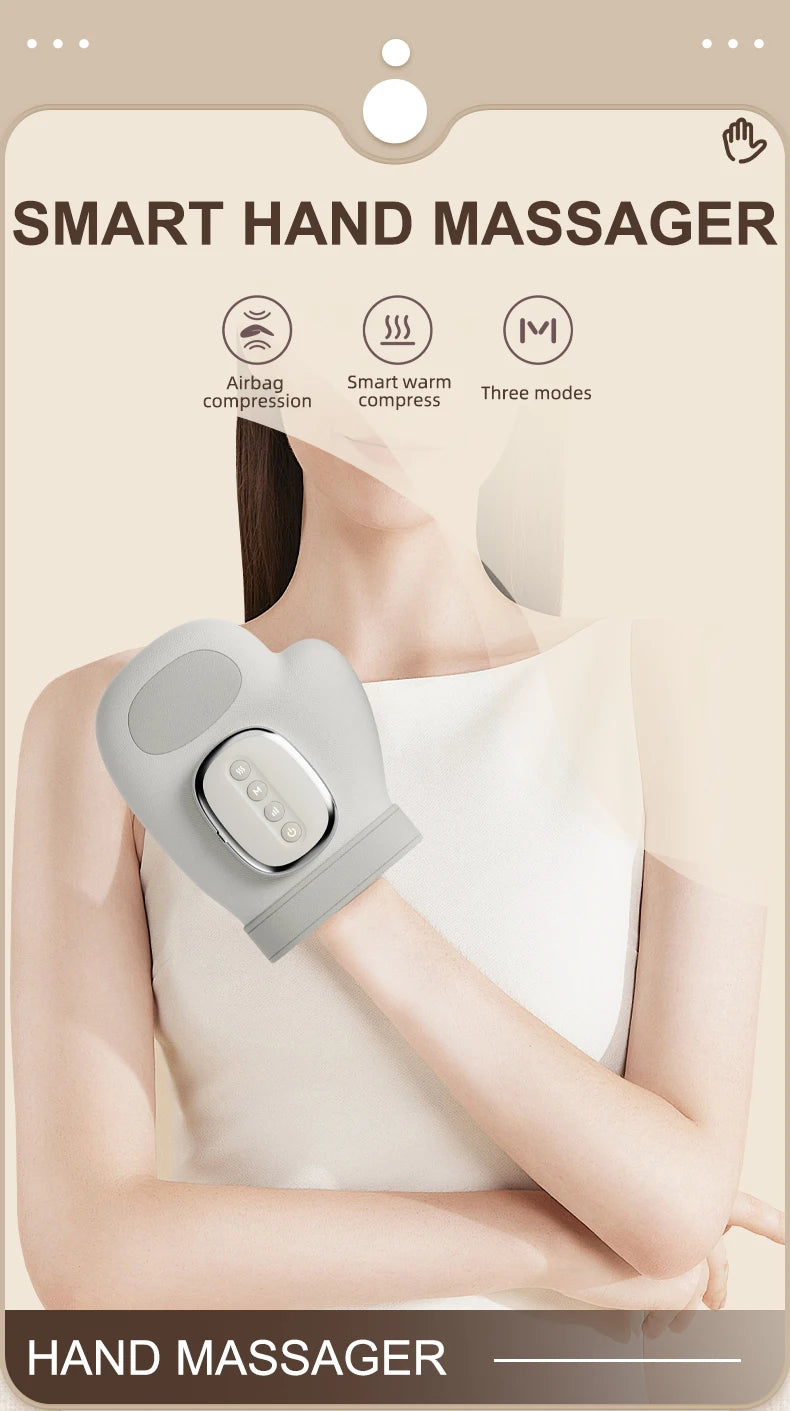 Rechargeable Hand and Wrist Massager with Heat and Air Compression - 7