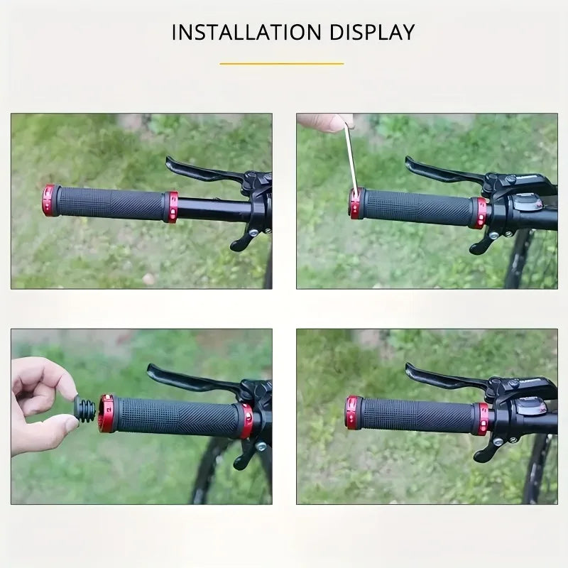 Non-Slip Locking Bicycle Handlebar Grips for MTB