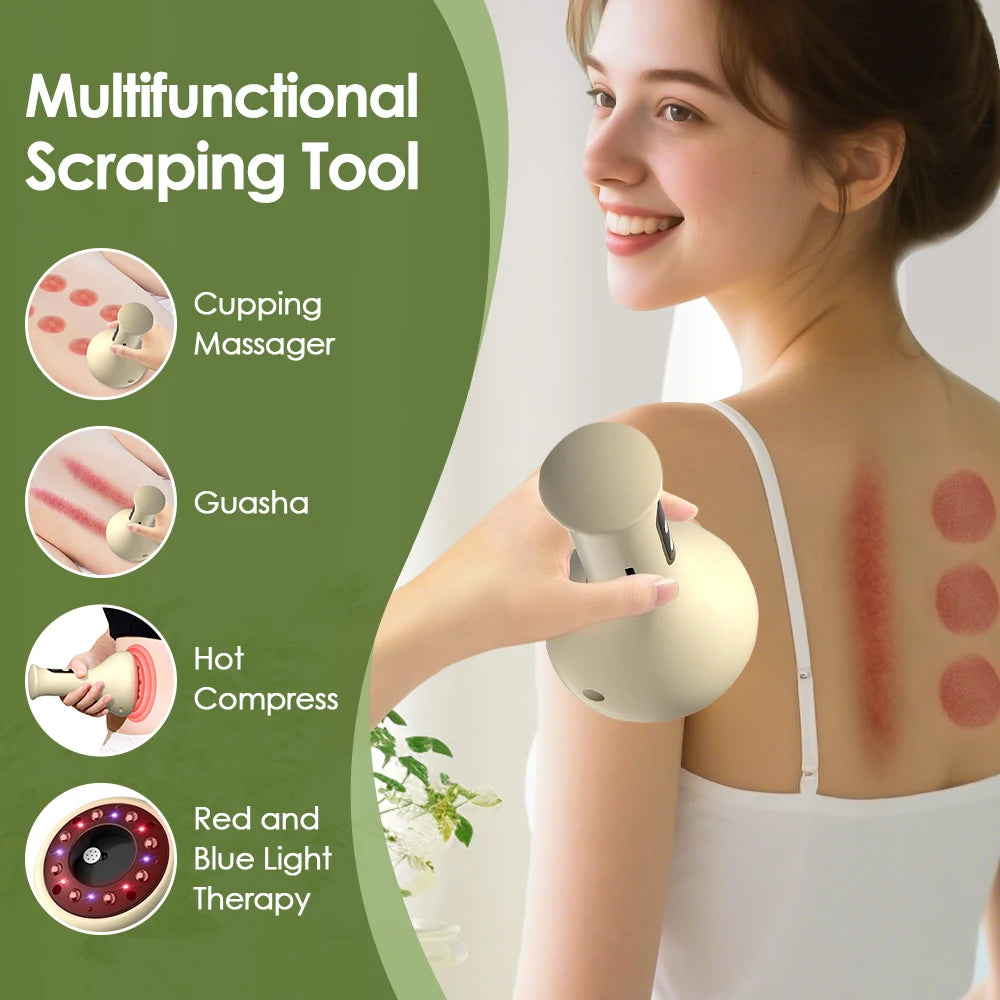 Electric Cupping and Gua Sha Massage Tool for Muscle Relief - 8