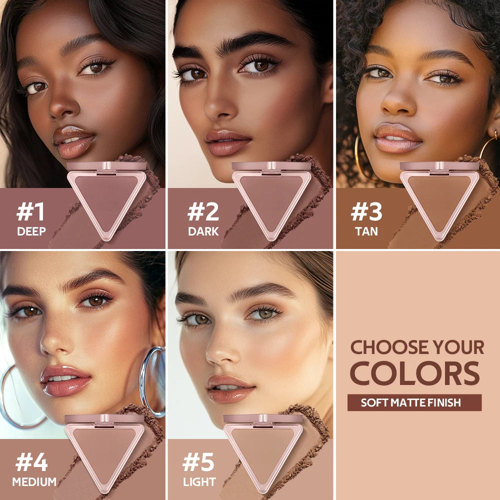 Matte Bronzer Powder for Face Contouring - 21