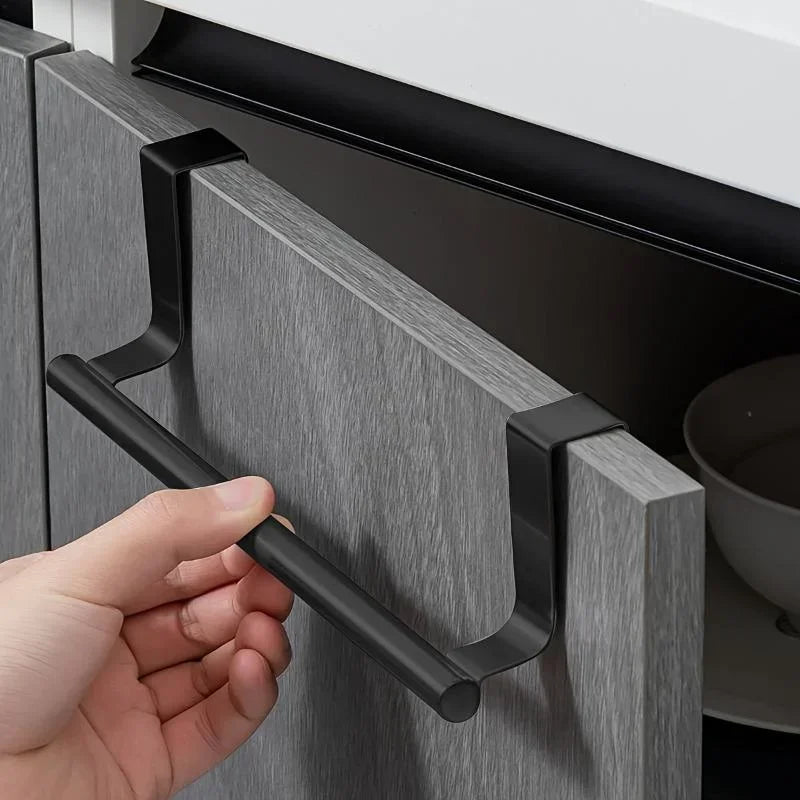 Over-Cabinet Stainless Steel Towel Rack - 1
