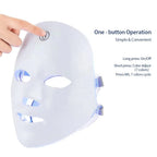 7-Color Rechargeable LED Facial Mask for Skin Rejuvenation