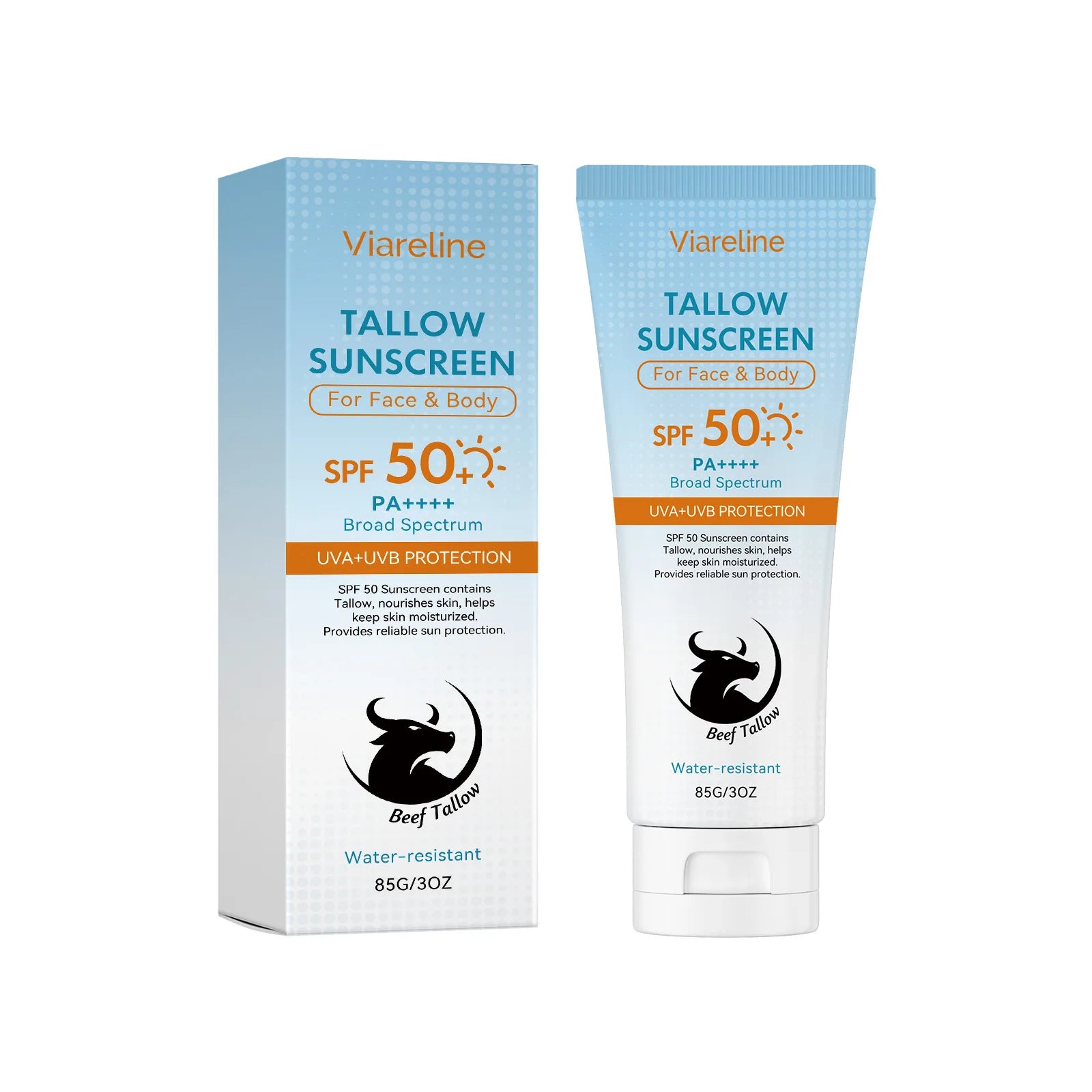 SPF 50 Tallow Sunscreen for Face and Body - 8