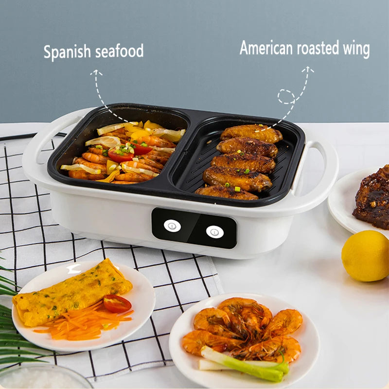 2-in-1 Electric Hot Pot and Grill for Indoor BBQ - 5