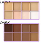 8-Shade Waterproof Full Coverage Cream Concealer Palette