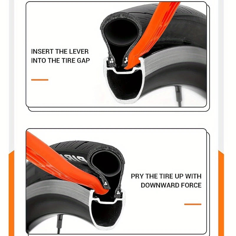 Portable Bicycle Tire Lever Repair Tool Set - 5