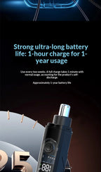 Electric Rechargeable Nose and Ear Hair Trimmer