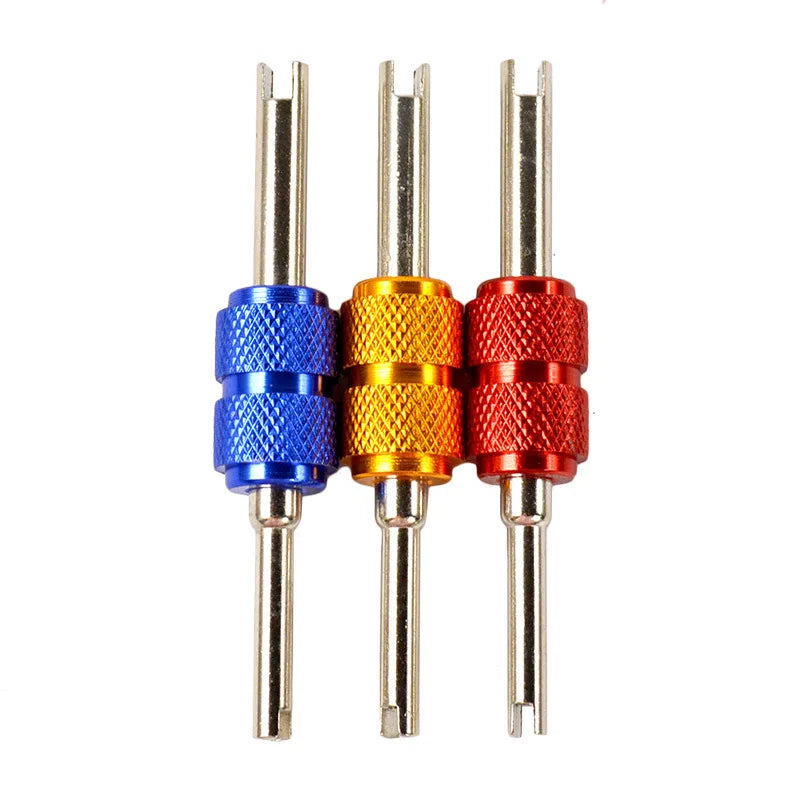 Dual-Head Tire Valve Core Remover Tool