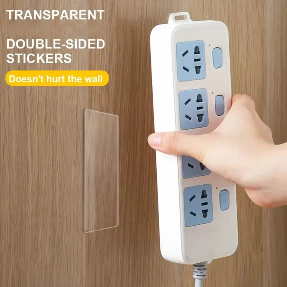 Heavy-Duty Transparent Reusable Nano Adhesive Tape Pads - 9