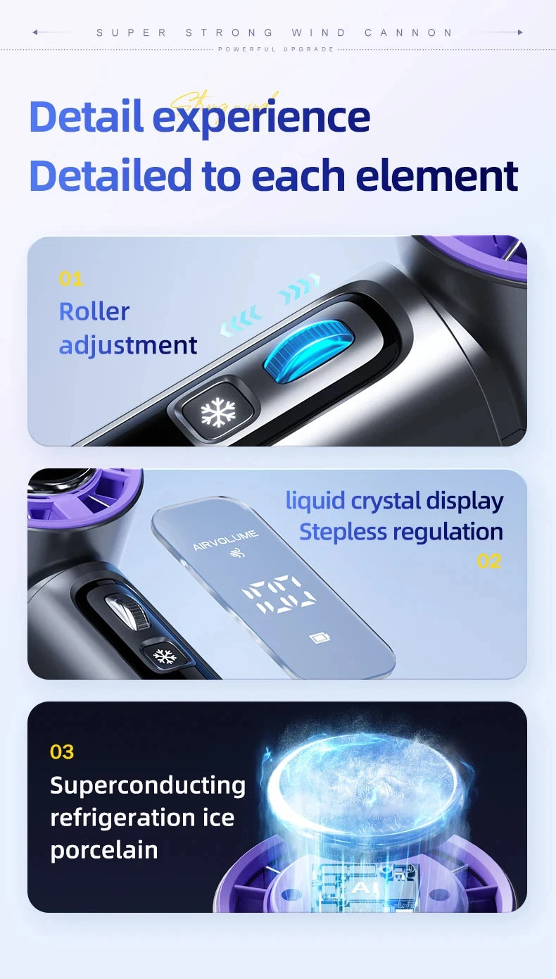 Portable Semiconductor Cooling Handheld Fan