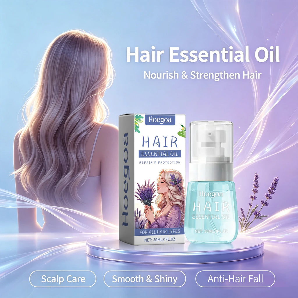 Lavender Hair Essential Oil for Repair and Anti-Frizz