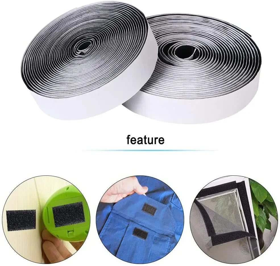 Heavy Duty Self-Adhesive Hook and Loop Fastener Tape