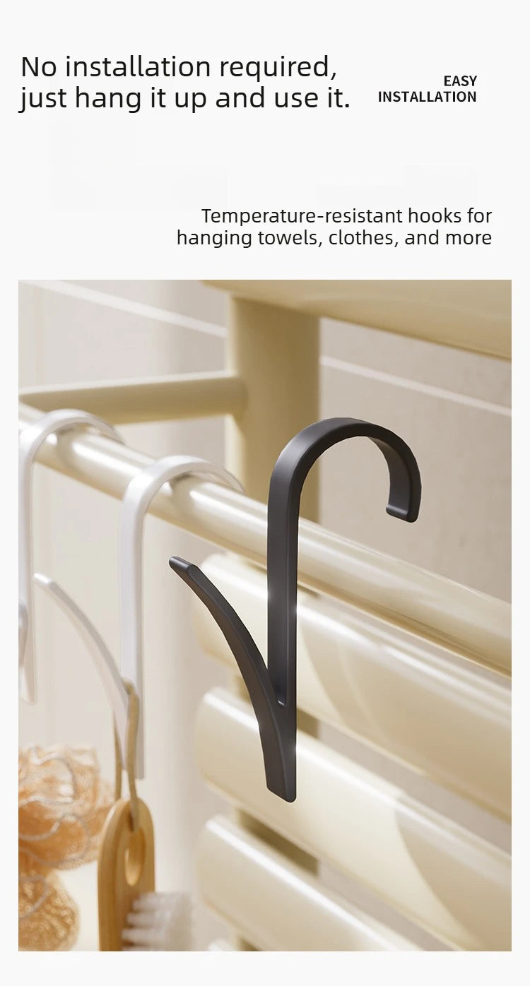 Multifunctional Non-Drilling Radiator and Bathroom Hook - 14