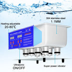 Digital Ultrasonic Cleaner for Jewelry, Watches, and Tools