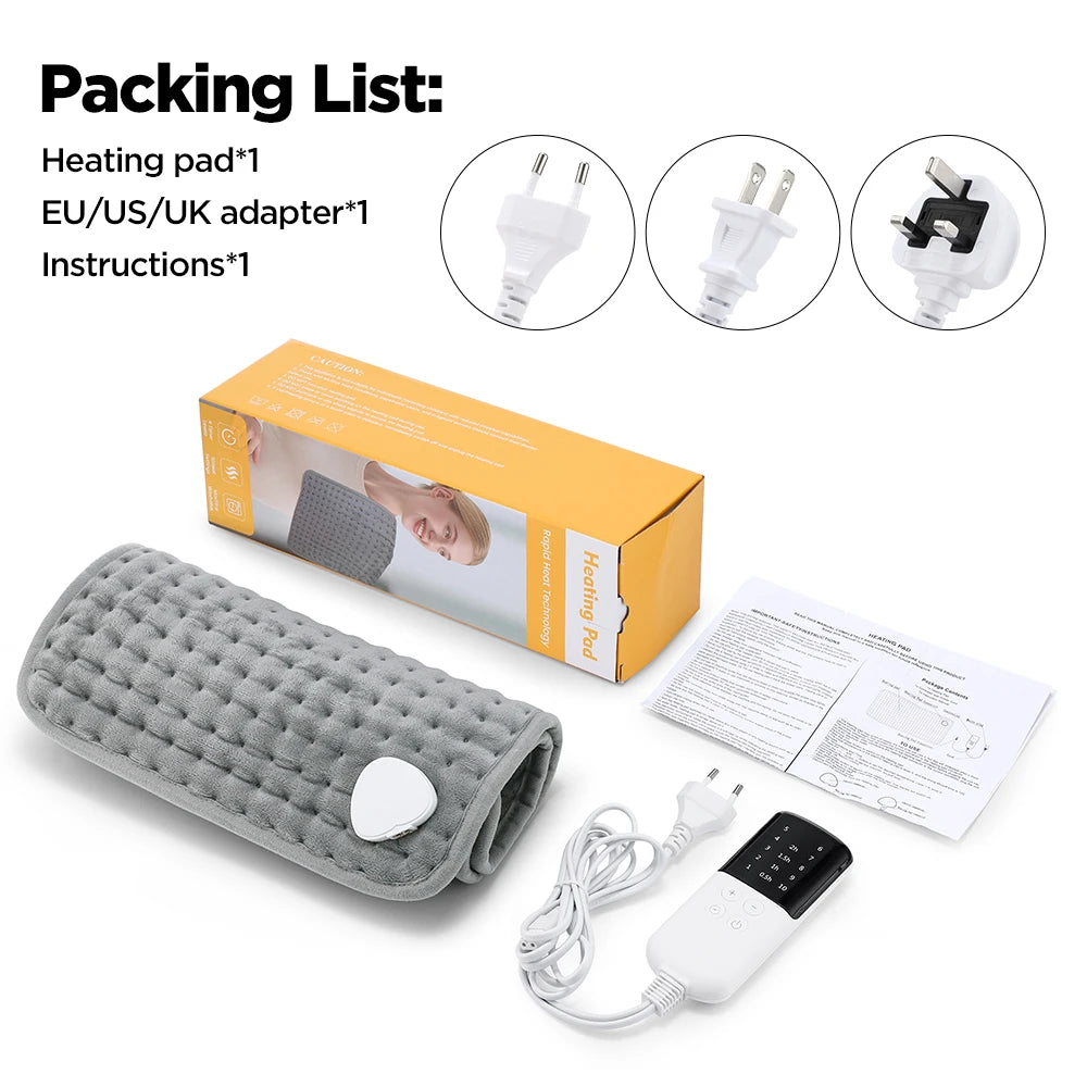 Electric Heating Pad for Pain Relief and Warmth